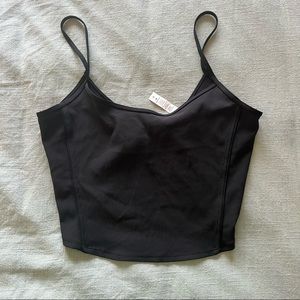 Lululemon twist back crop tank